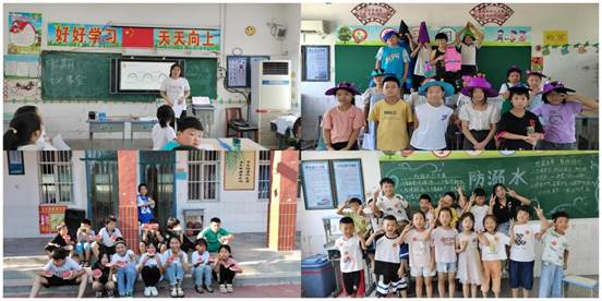 “扬绿支队2022乡村夏令营”实践团赴河南濮阳海通乡张称湾小学,创新开展“主题+”课程
